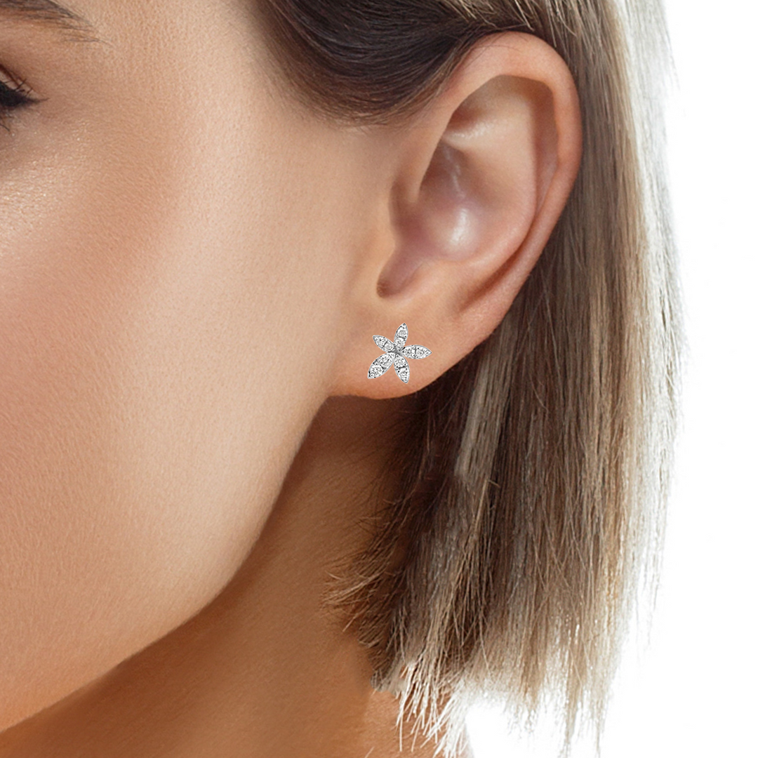 Diamond star studs