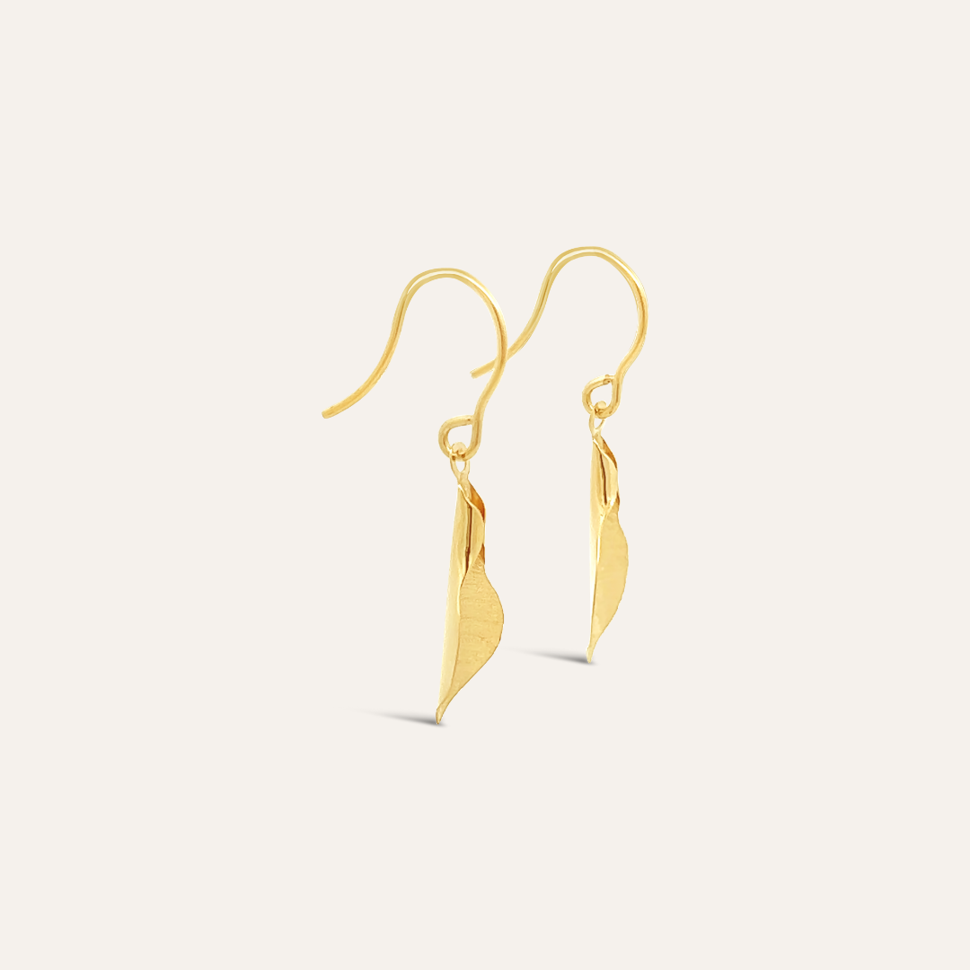 Leaf Hook Earrings