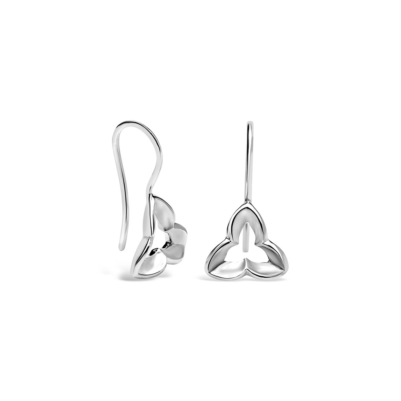 Wild Iris drop earrings #4 in silver