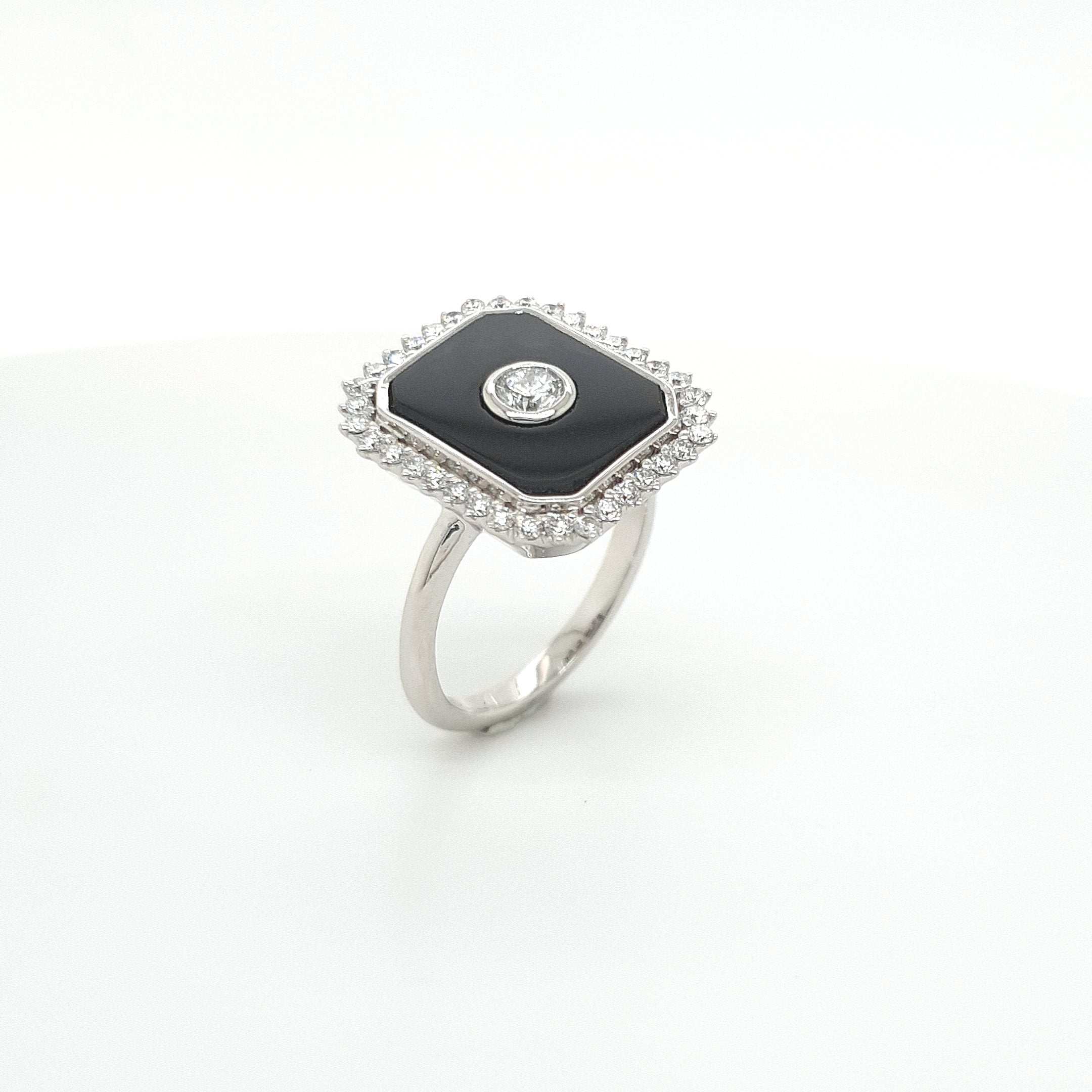 Diamond Onyx ring