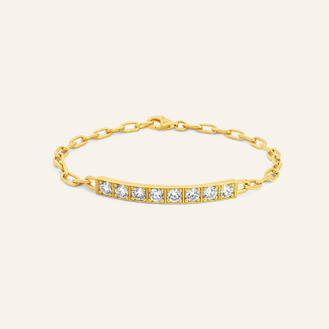 Diamond Bar Bracelet
