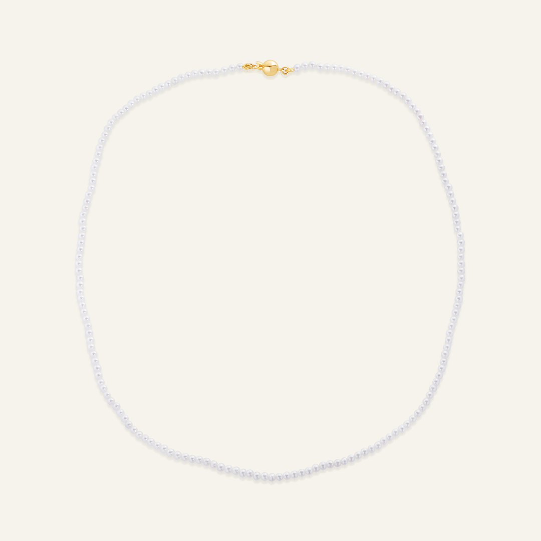 Freshwater Seed Pearl (3mm) Strand with 9ct gold ball clasp