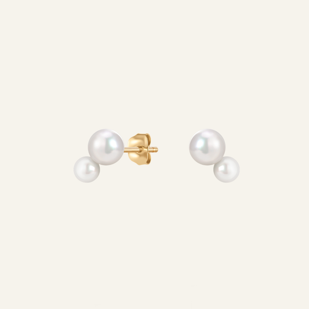 Twin Pearl studs