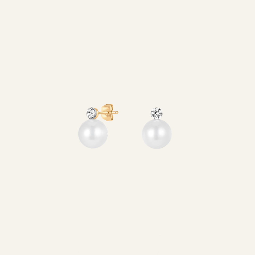 Diamond & Pearl Stud