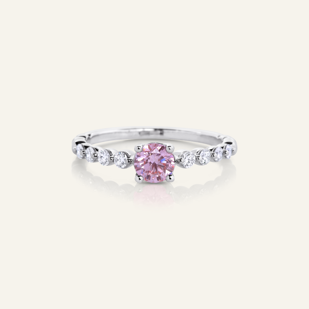 Pink Diamond Ring