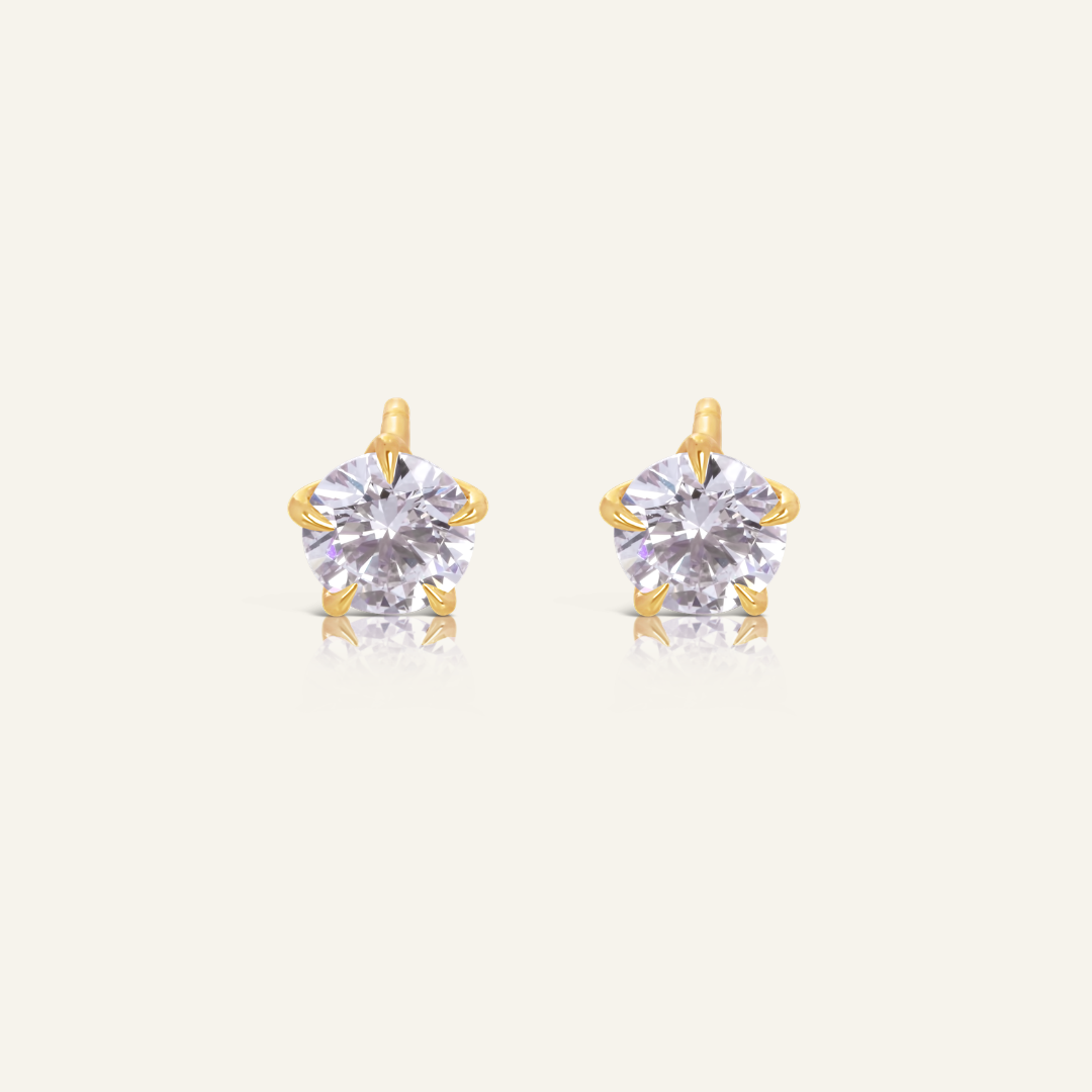 9ct Gold 1ct Lab Diamond Stud Earrings