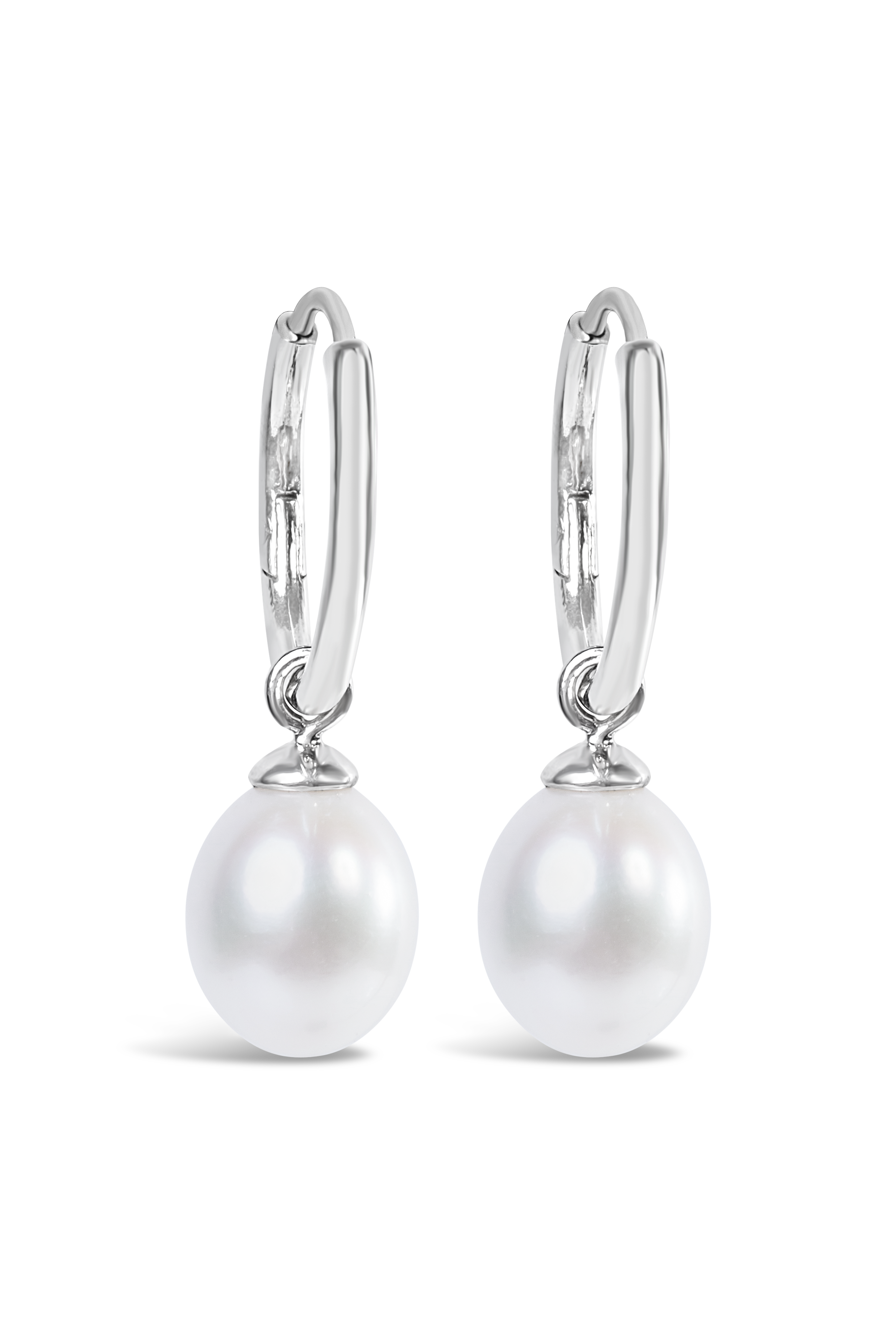 Pearl Earring Charms White Gold