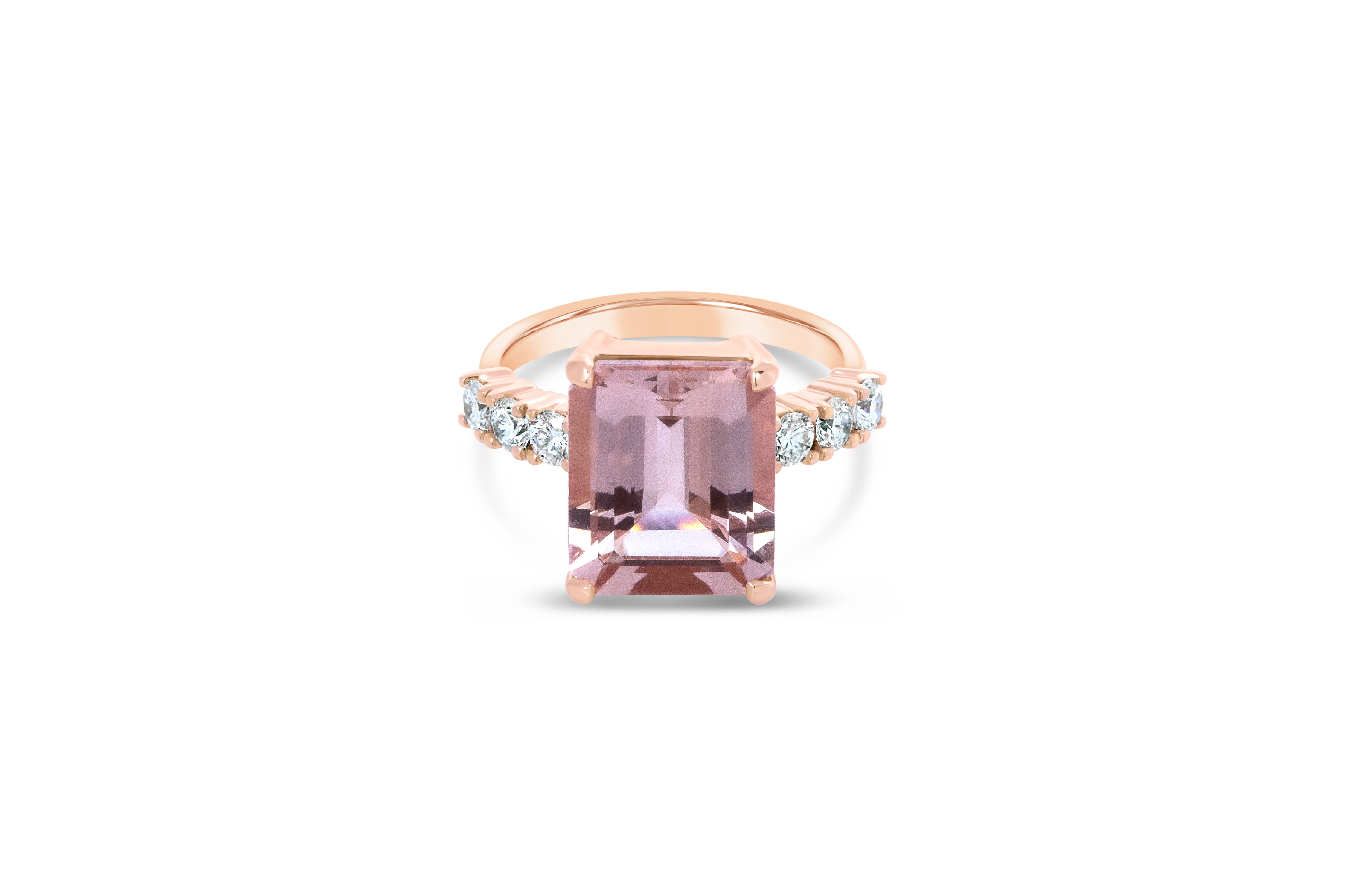 'Bridgette' Morganite and Diamond