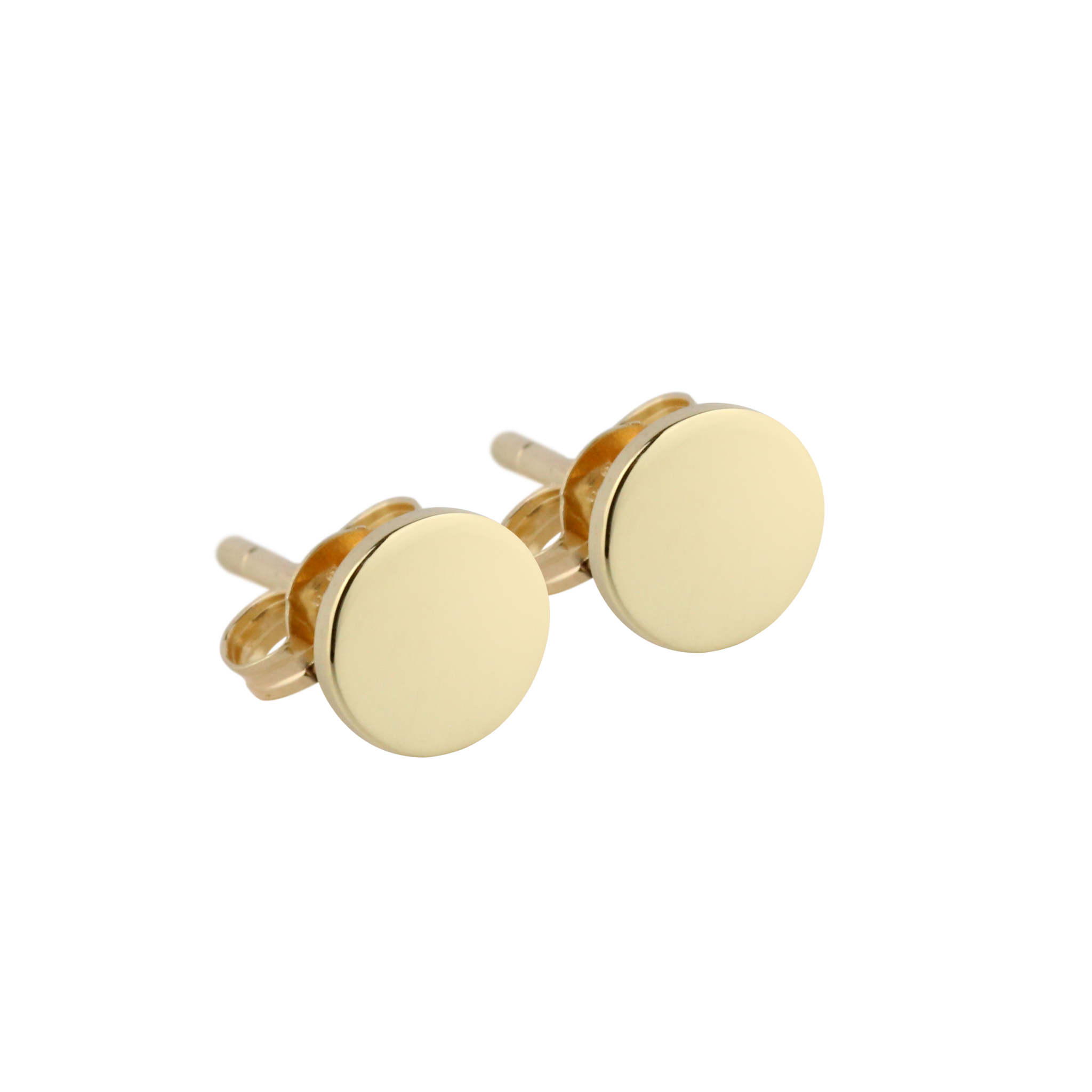 Gold Disc Studs - Small