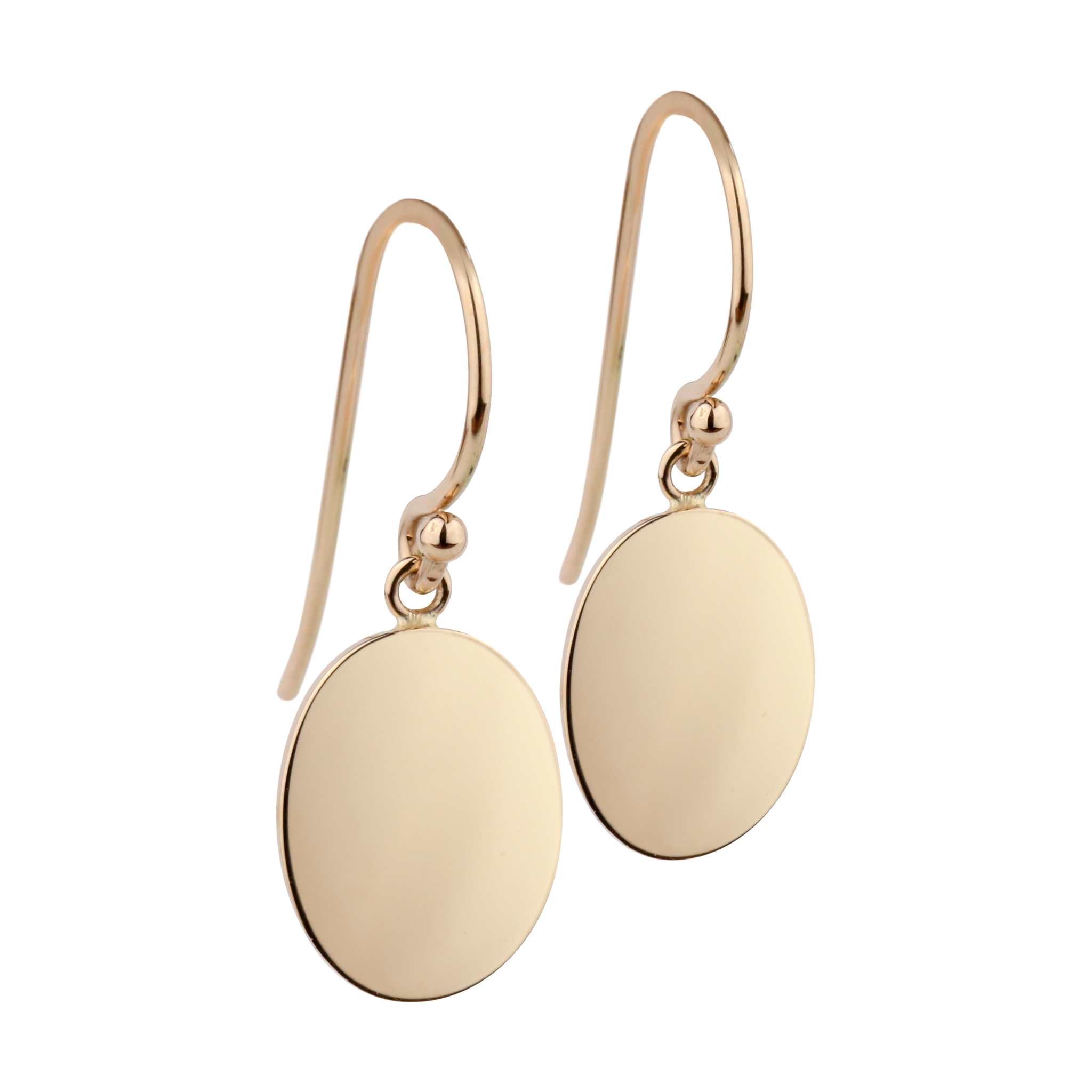 Oval Hook Earrings