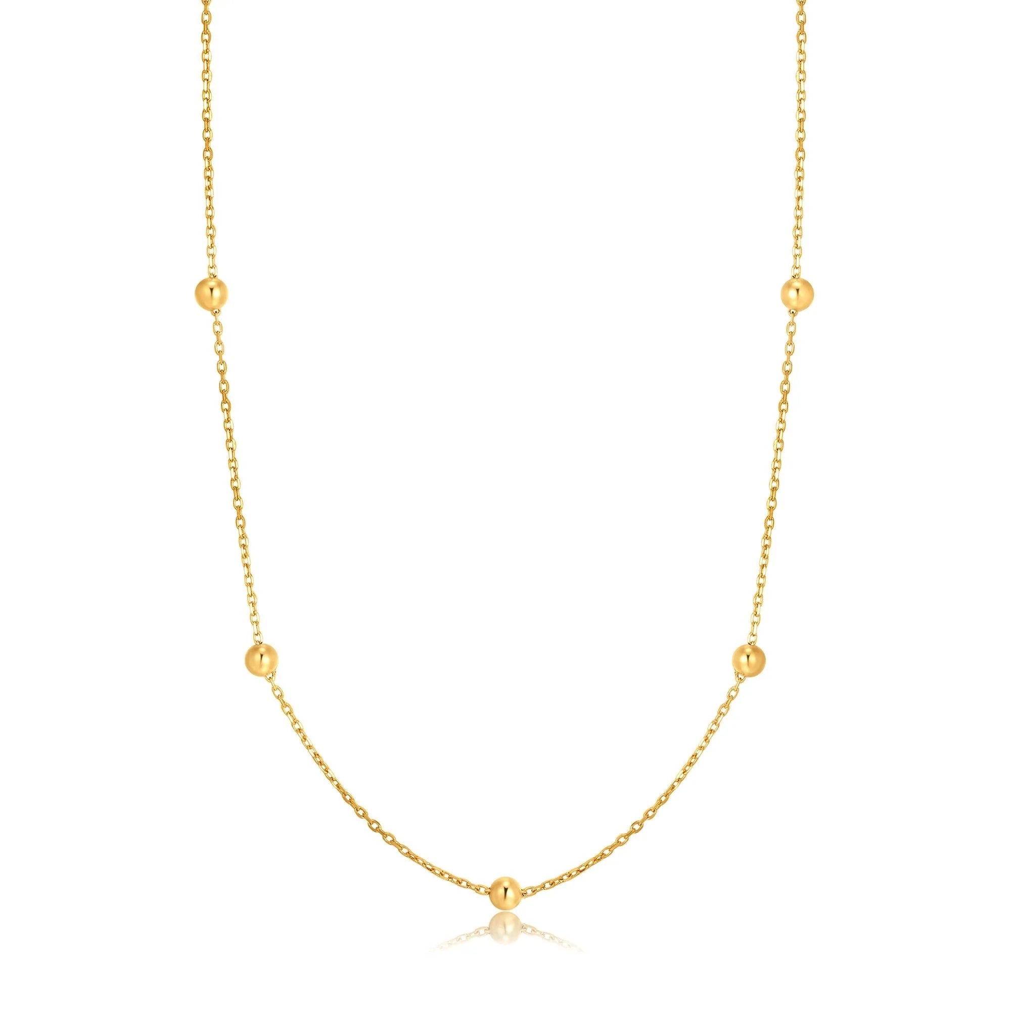 Ania Haie 14kt Yellow Gold Beaded Necklace