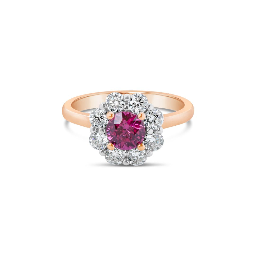 Pink Sapphire & Diamonds