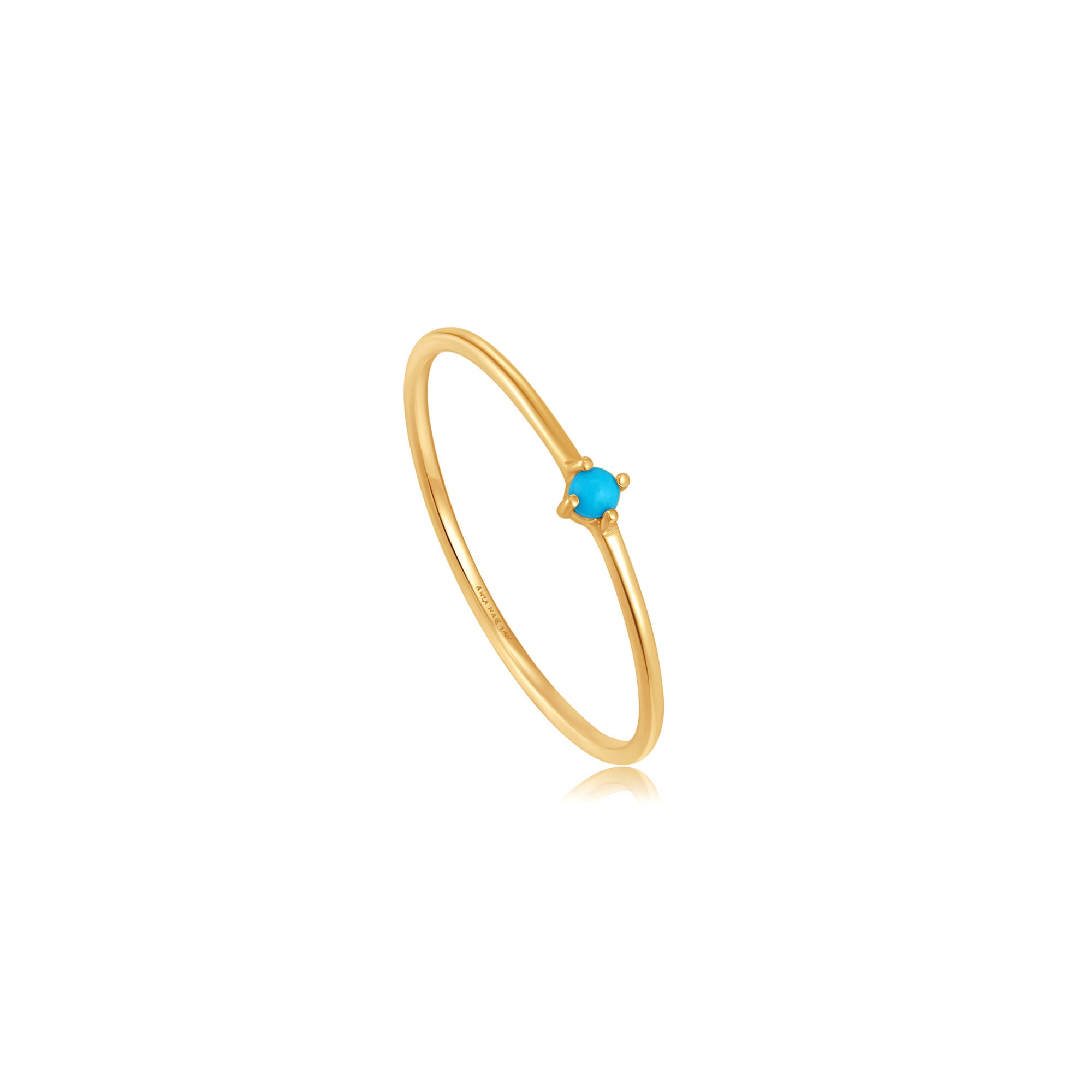 Ania Haie 14kt Yellow Gold Turquoise Stone Ring