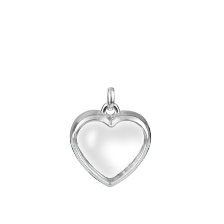 Stow Medium Heart Locket - Silver