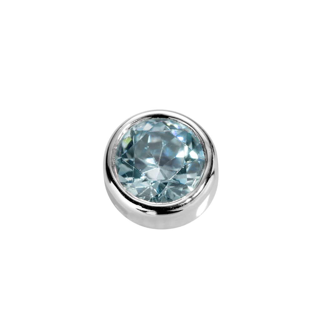 Virtue Charm Courage - Aquamarine CZ