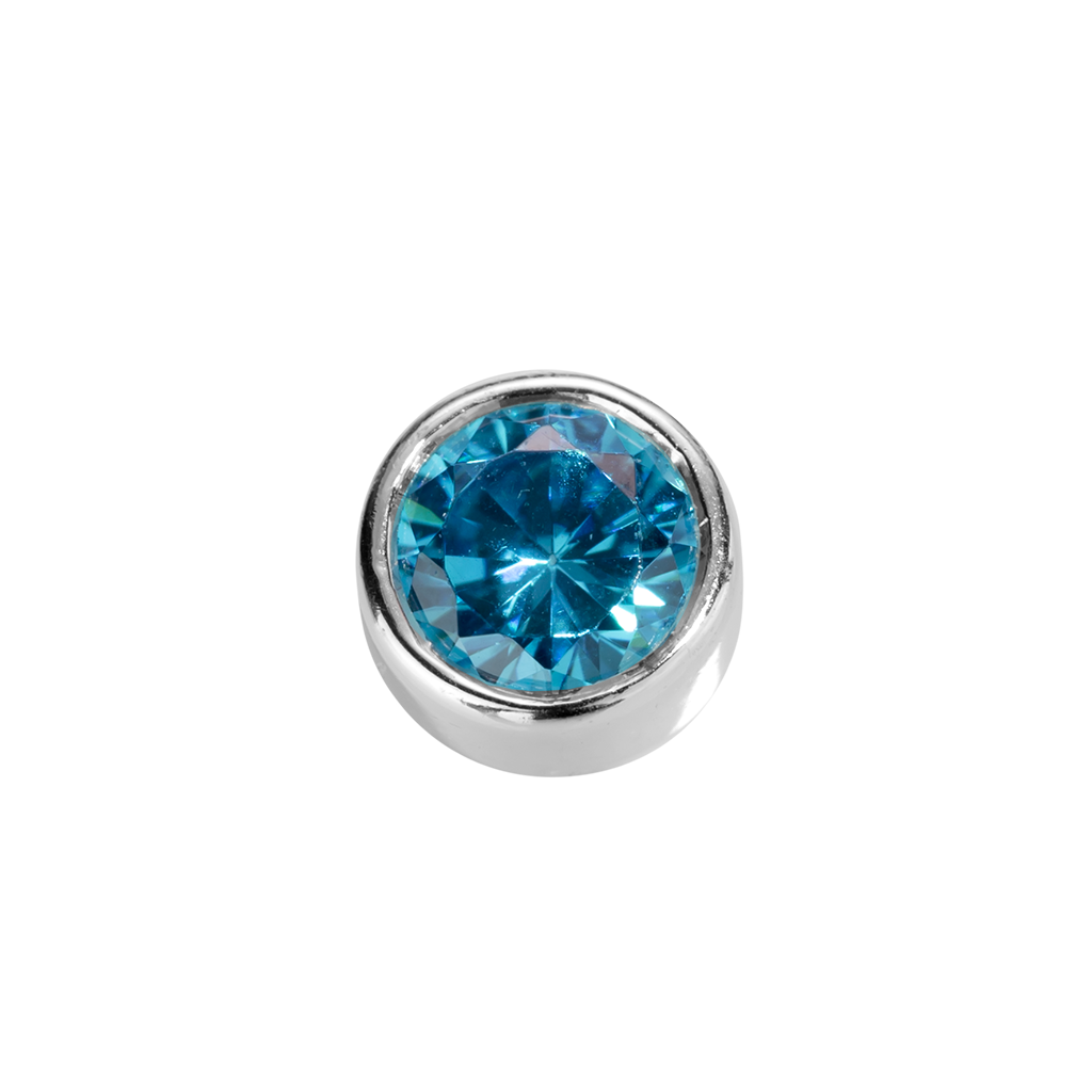 Virtue Charm Friendship - Blue Topaz CZ