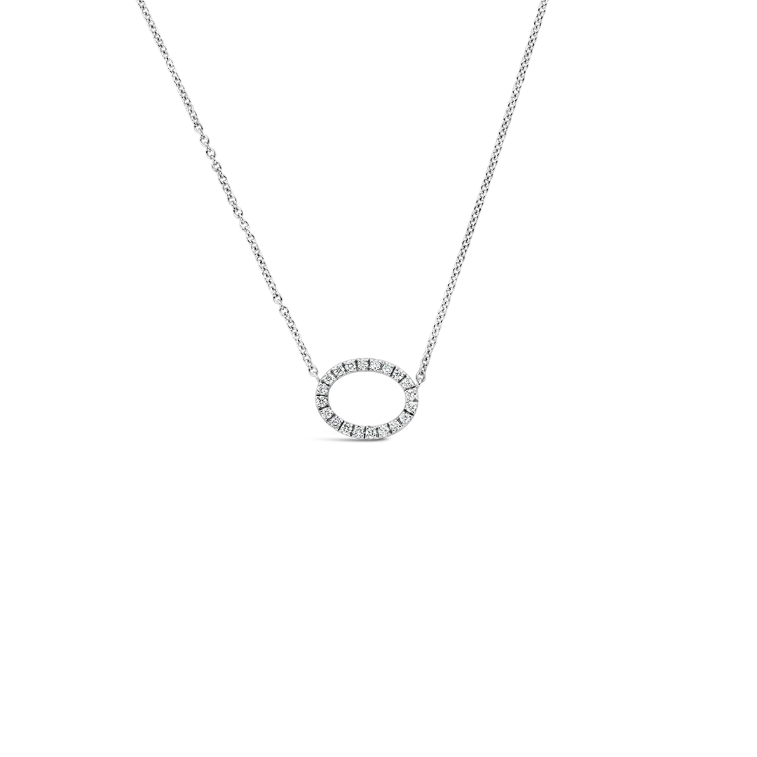 Oval Diamond Necklet - Gems & Jewels